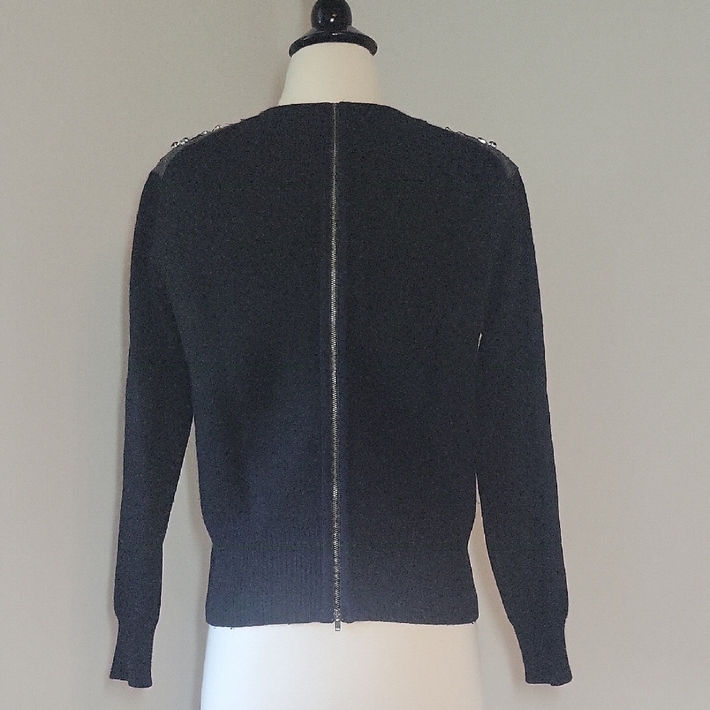 J. Crew Merino Sweater with Embellished Shoulders - Picture 6 of 10